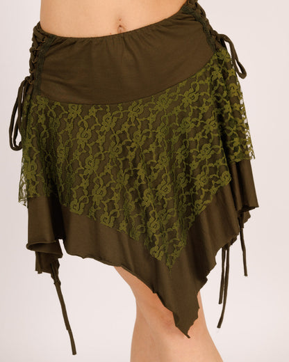 Green Fairy Floral Skirt