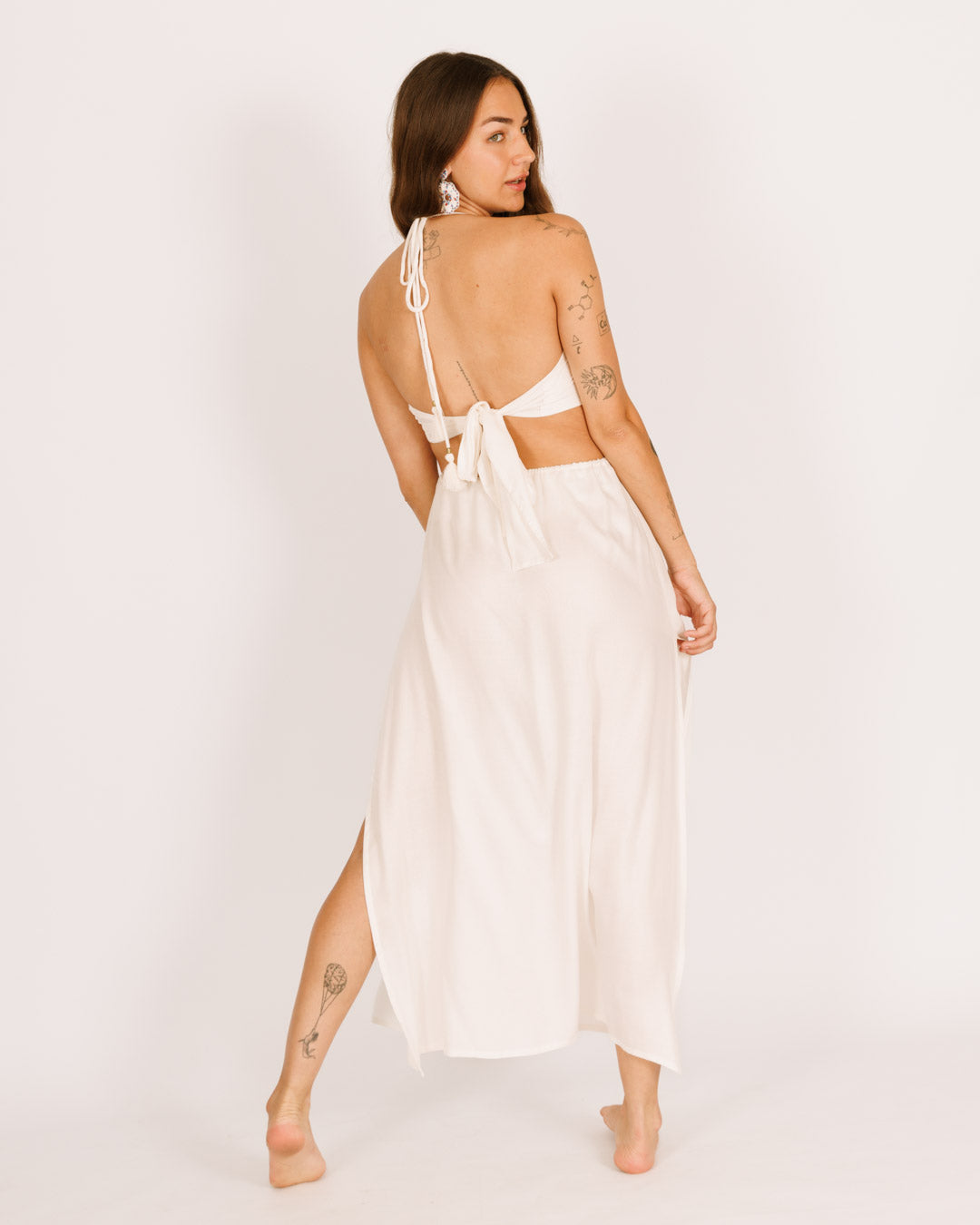 White Ring Maxi Dress