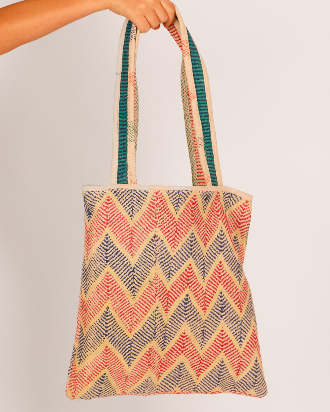 Pink and Blue Zigzag Bag